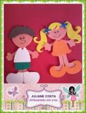 Aplique de meninas e meninos
