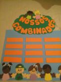 placa de regras da turma